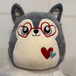 Squishmallows Ryan the Husky Dog Valentine's Edition Plush Toy Holiday Ready